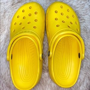 Yellow crocs